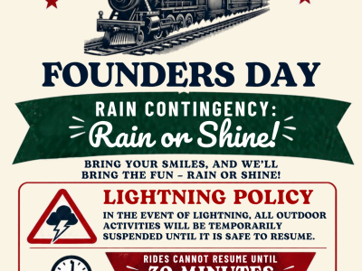 Founders Day Rain Poster