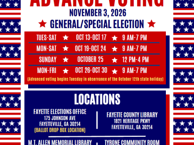 Advanced Voting for the November 3, 2026 General Election