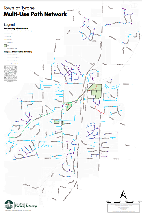 Tyrone Cart Path Map