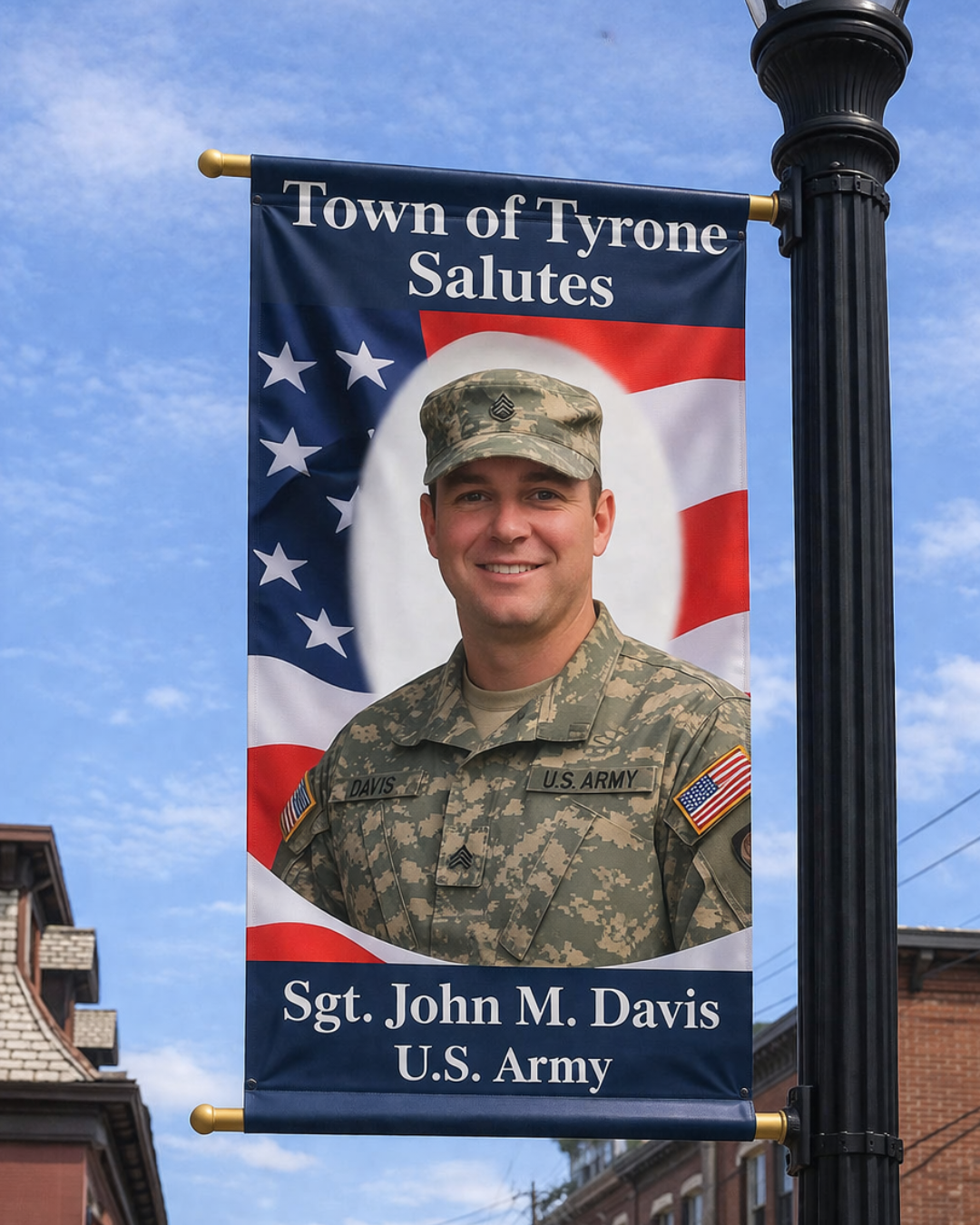 Sample veteran's banner.