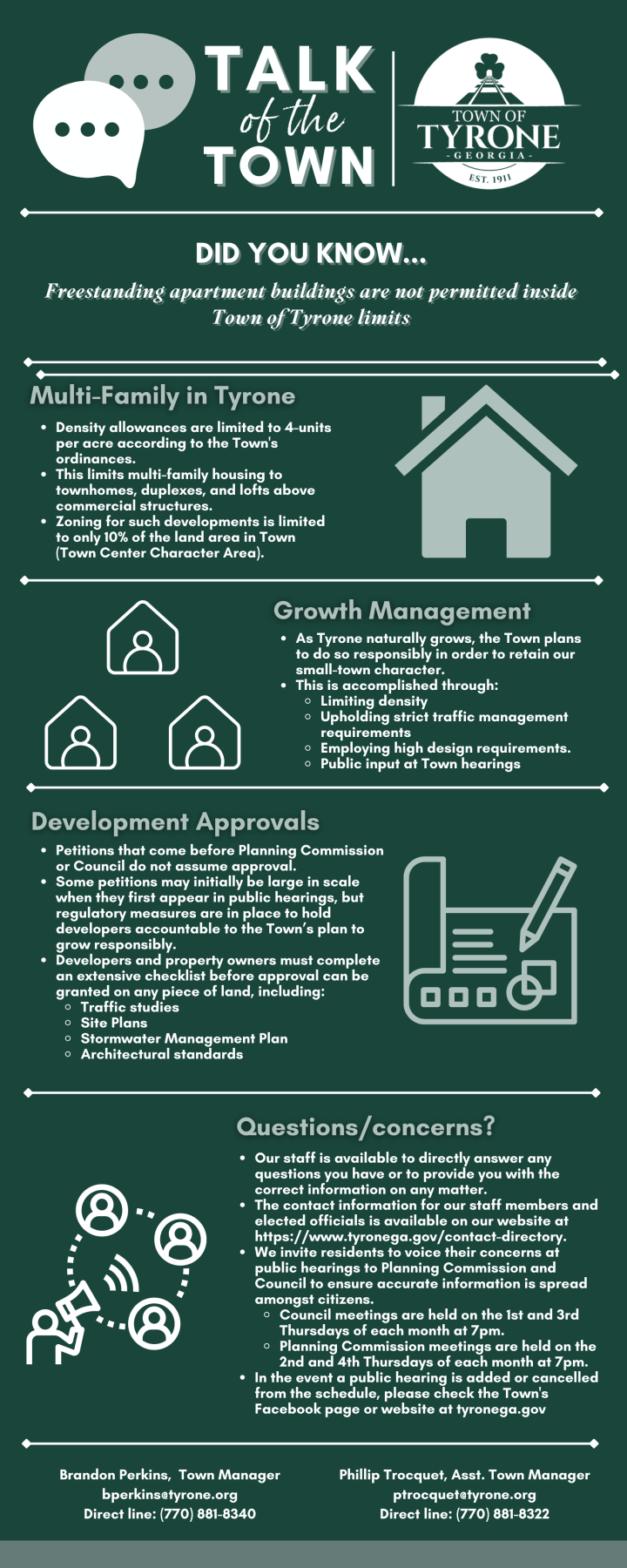 Talk of the Town Apartments Infographic