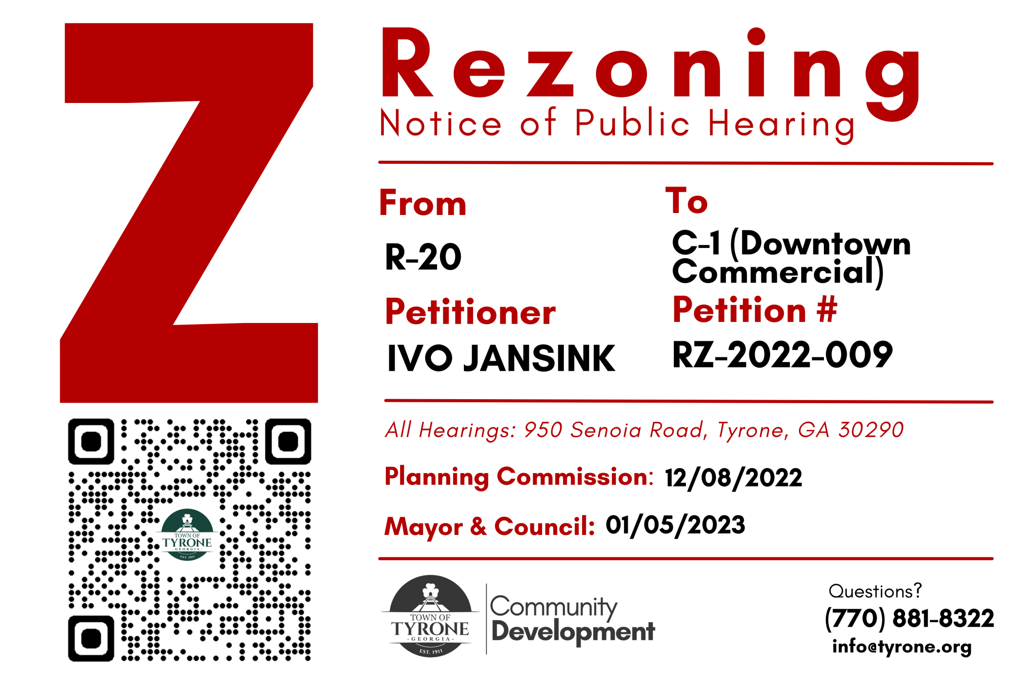 Rezoning Notice