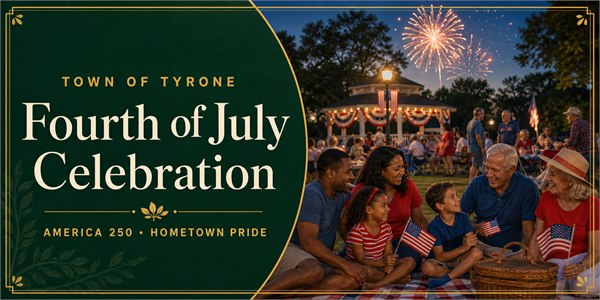 4th of July celebration with black and white middle age families