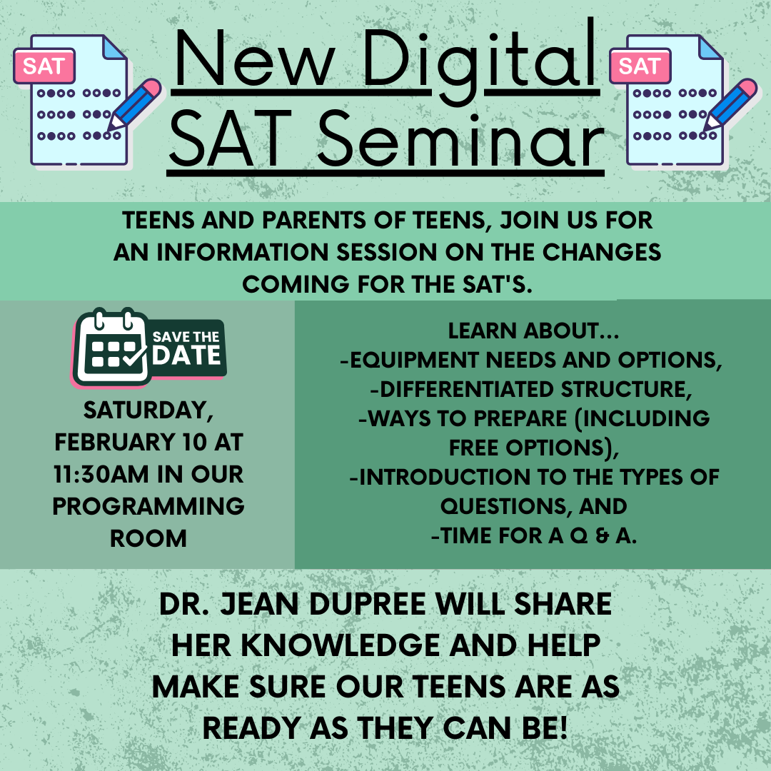 New Digital SAT Seminar Graphic