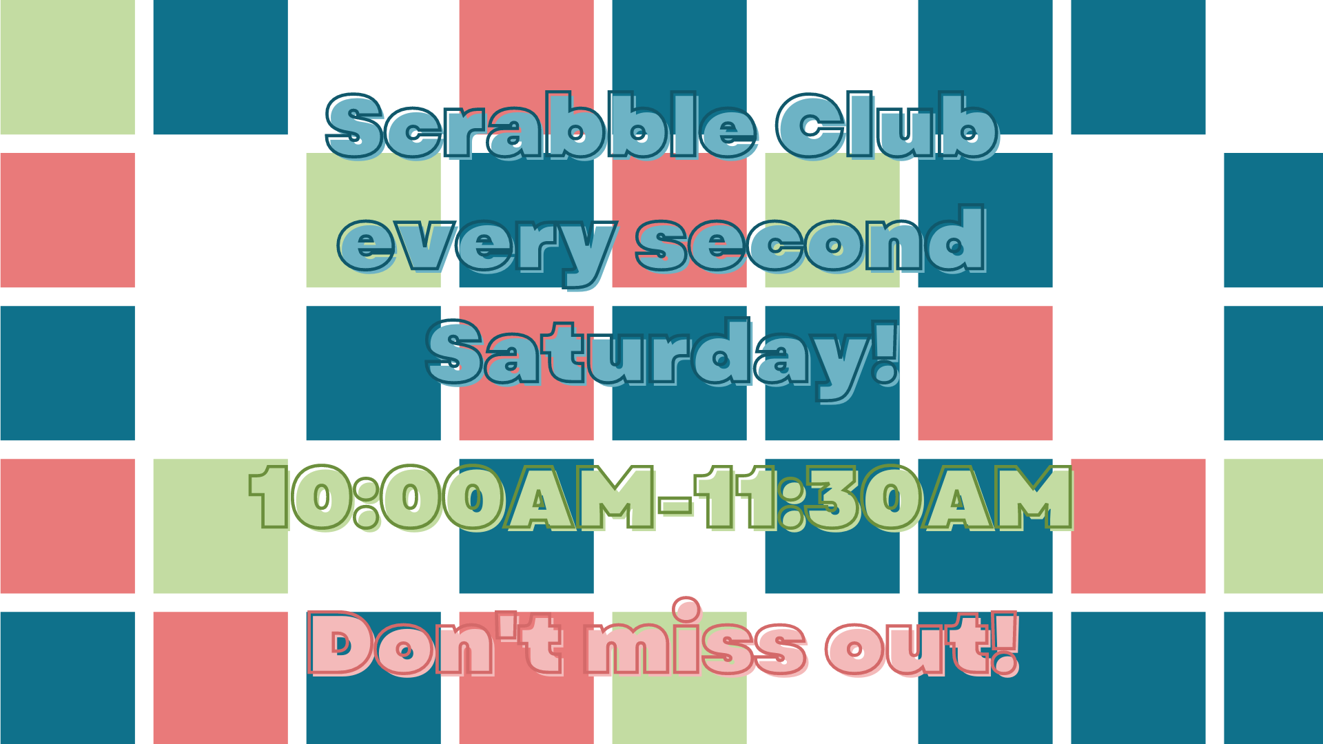 Scrabble Club Graphic