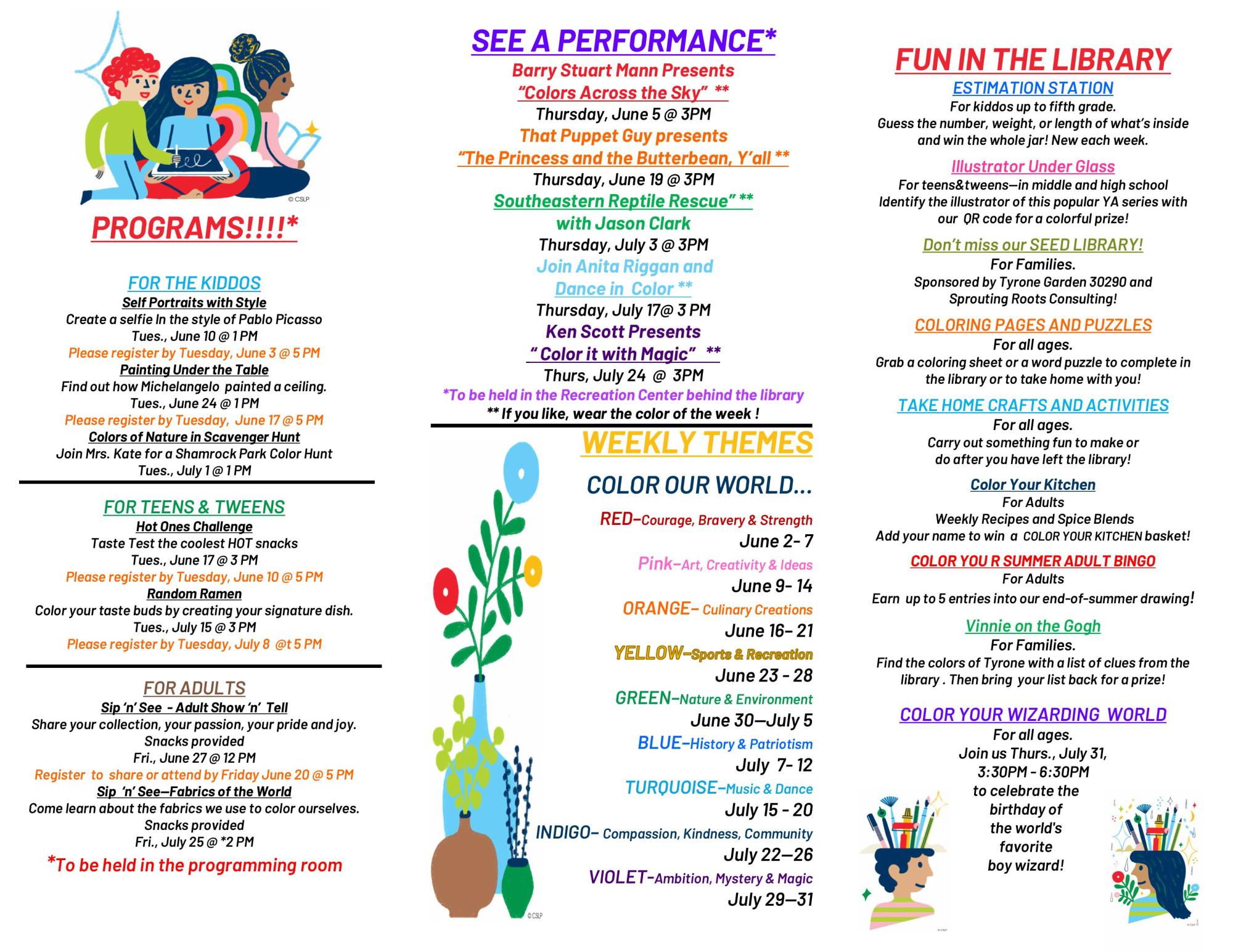 Summer Reading Brochure 2/2